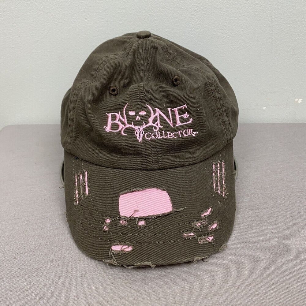 Bone Collector Brown & Pink Baseball Cap One Size Fits Most Adjustable Back Hat